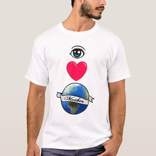 Camiseta Mãe Terra do amor do olho (Frente)