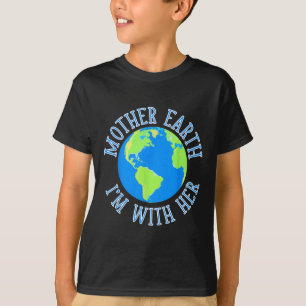 Camiseta Mãe Terra, estou com a proteção ambiental dela