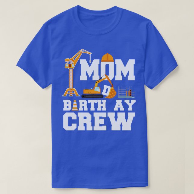 Camiseta Mãe Tripulação de Aniversário (Frente do Design)