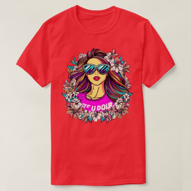 Camiseta Mãe, um belo galão (Frente do Design)