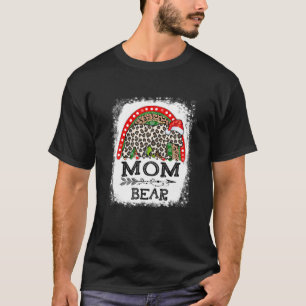 Camiseta Mãe Urso Leopardo Natal Rainbow Pajama Corresponde