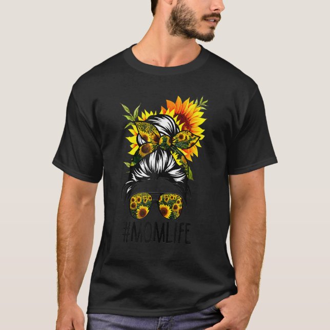 Camiseta Mãe Vida Cabelo Mensageiro Torneiro Girassol Mãe D (Frente)