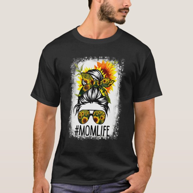 Camiseta Mãe Vida Cabelo Mensageiro Torneiro Girassol Mãe D (Frente)