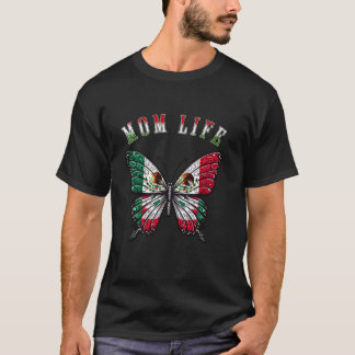 Camiseta Mãe Vida Engraçada Borboleta Mexicana Dia da Mãe C
