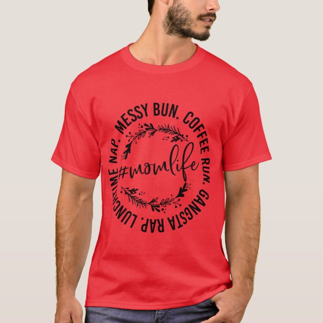 Camiseta Mãe Vida Gangsta Rap Corrida Café Coque D (Frente)