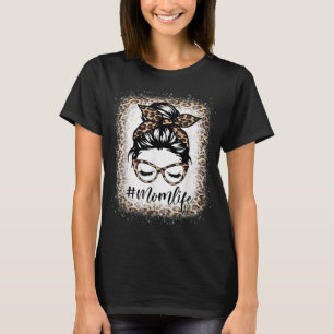 Camiseta Mãe Vida Leopardo Mensagem Bun Salva Mães Sangrada