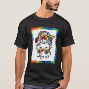 Camiseta Mãe Vida Má Cabelo Solar Óculos Secos Mãe