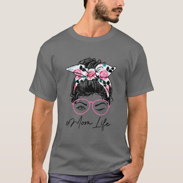 Camiseta Mãe Vida Mensageira Cabelo Vermelho Cor-de-Rosa Pi (Frente)