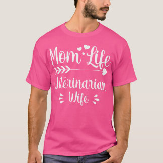 Camiseta Mãe Vida Veterinária Mulher Veterinária Médica Ani