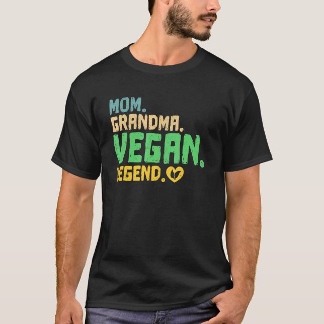 Camiseta Mãe Vovó Vegan Legend Go Vegan (Frente)