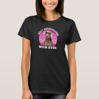 Camiseta Mãe Weimaraner Feminina Para Mulheres Weimaraner W