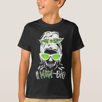 Camiseta Mãe Zumbi de Coque Sujo Roupa Divertida de Hallowe