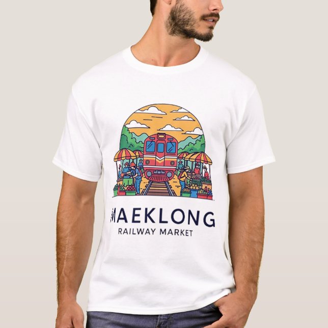 CAMISETA MAEKLONG RAILWAY MARKET (Frente)