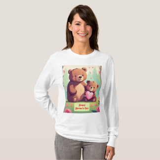 Camiseta Mães Adoram Blooms: Dia de as mães Feliz