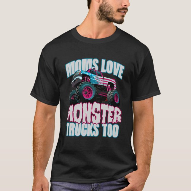 Camiseta Mães Adoram Monstros Muito Bonitos Dia das Mães (Frente)