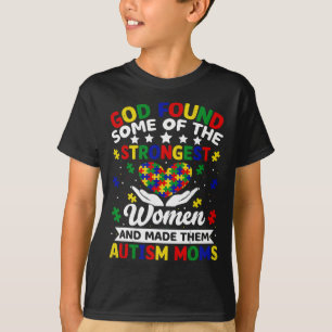Camiseta Mães Autismo As Mulheres Mais Fortes Quebra-cabeça