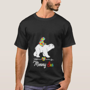 Camiseta Mães Bonitos Ursa Conscientização do Autismo Autis