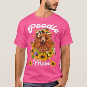 Camiseta Mães Cachorro de Poodle Bonito Mãe Dia de as mães