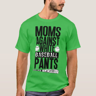 Camiseta Mães contra Calças Brancas de Baseball 38
