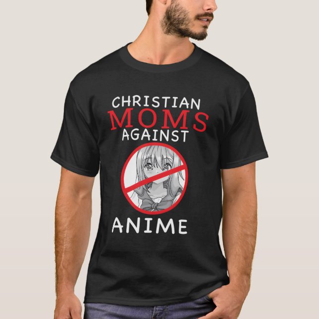 Camiseta Mães Cristãs Contra Animes (Frente)