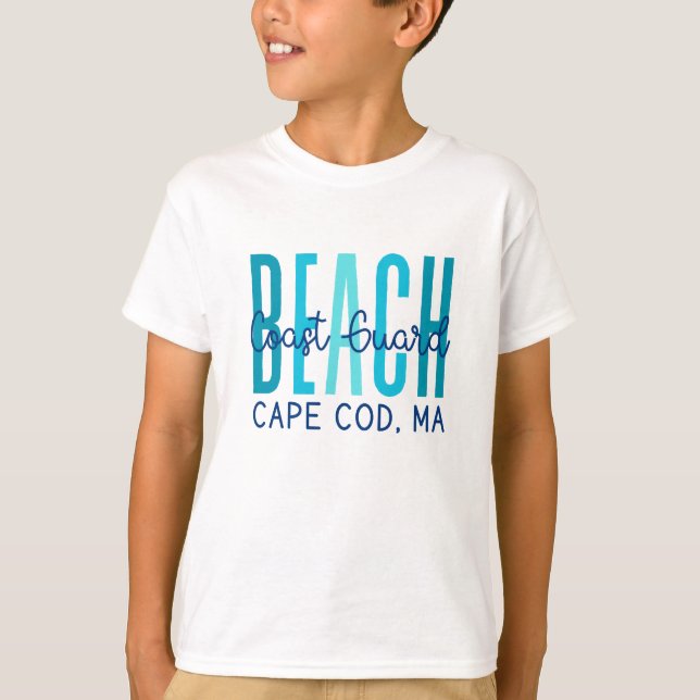 Camiseta Mães de bacalhau da praia da Guarda costeira (Ocea (Frente)