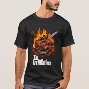 Camiseta Mães de carne de Churrasco Grill Barbecue Chef Fum