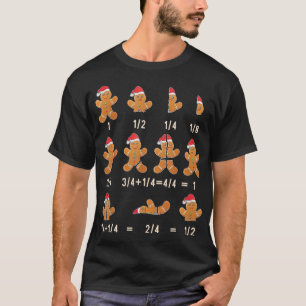 Camiseta Mães de Cookie de Natal, Fração de Pão de Gengibre