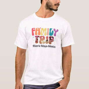 Camiseta Mães de Férias da Família Riviera Maya México Trip
