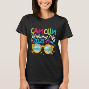 Camiseta Mães de férias de Verão de 2025 em Cancun Birthday