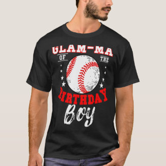 Camiseta Mães De Glam Do Beisebol Do Aniversário, Bday Ce