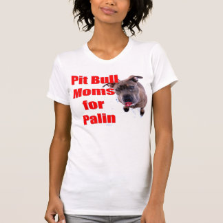Camiseta Mães de Pitbull para Sarah Palin