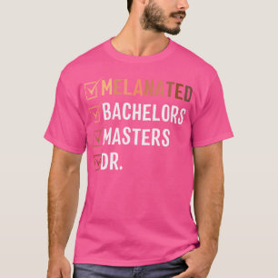 Camiseta Mães de Solteiro de Doutorado Melanizado Phd Edd