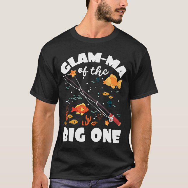Camiseta Mães De Vidro Do Grande Tema De Pesca De Um Aniver (Frente)