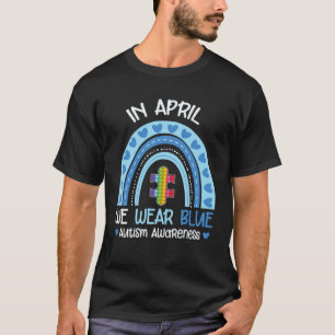 Camiseta Mães Em Abril Usamos Azul Para Conscientização Do