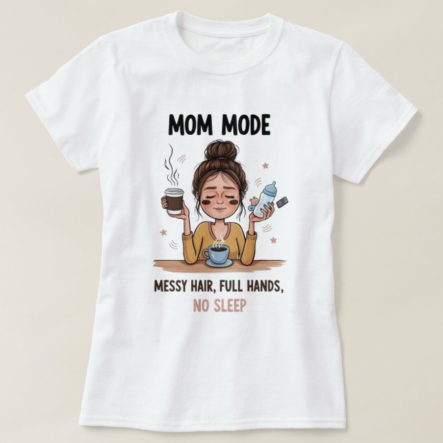 Camiseta Mães em Modo Mãe (Frente do Design)