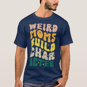 Camiseta Mães Estranhas Construem Personagens Groovy Humoro