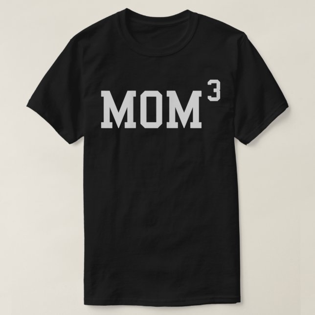 Camiseta Mães Mãe3   Engraçada Mãe De 3 Presentes  (Frente do Design)
