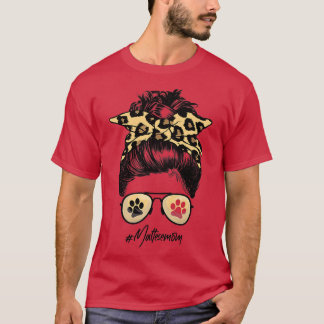 Camiseta Mães Malteses Mamãe Pão Mensageiro Pão Pão Pau Pau