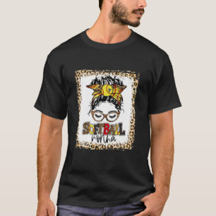 Camiseta Mães no Dia do Jogo do Softball Não Mensageiras