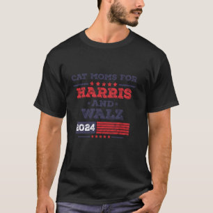Camiseta Mães Para Kamala Harris Tim Walz 2024 Gatos para