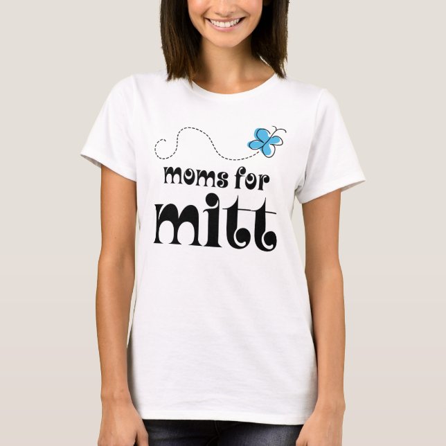 Camiseta Mães para Mitt Romney 2012 (Frente)