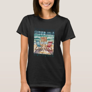 Camiseta Mães Salgadas Retrô Praia,Vibrações de Verão da Mo