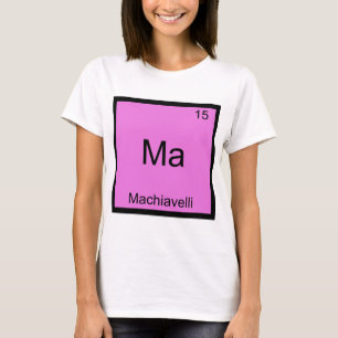 Camiseta Mães - Símbolo de Elemento Químico Engraçado M