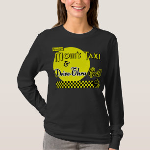 Camiseta Mães Taxi & Drive-Thru Retro Say