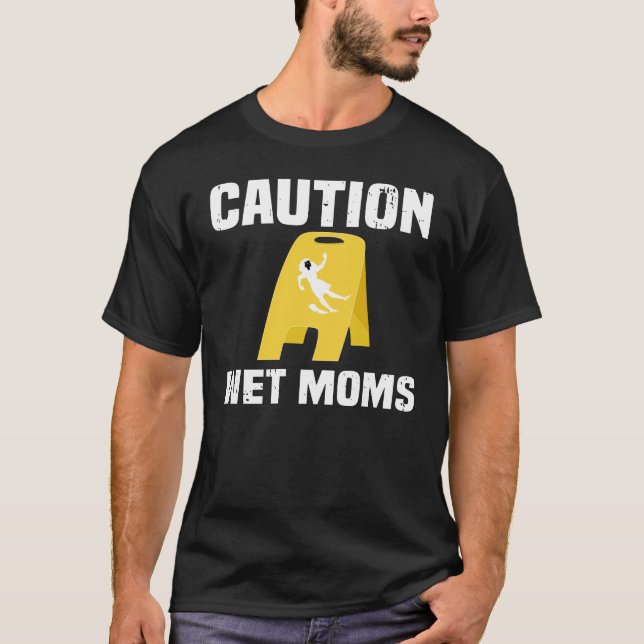 Camiseta Mães úmidas de precaução (Frente)