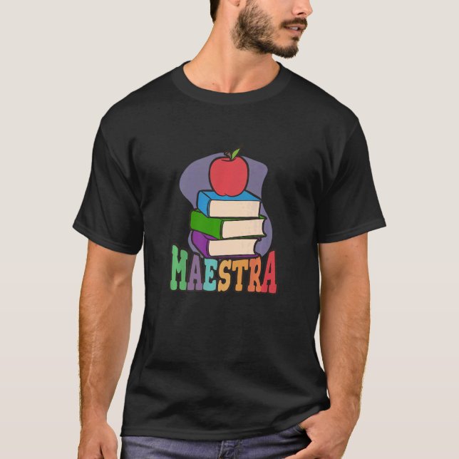 Camiseta Maestra Orgulhosa Professora Espanhola (Frente)