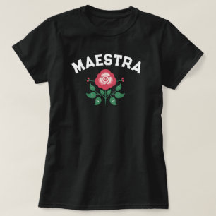 Camiseta Maestra Presente para Professora Espanhola