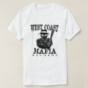 Camiseta Máfia da costa oeste - t-shirt branco
