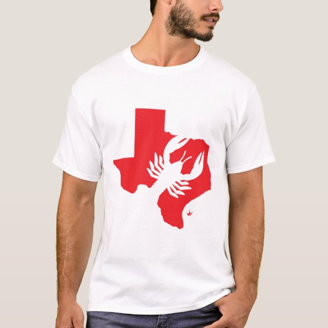 Camiseta Máfia de lagostas - Houston Texas Cajun Comida Lov (Frente)