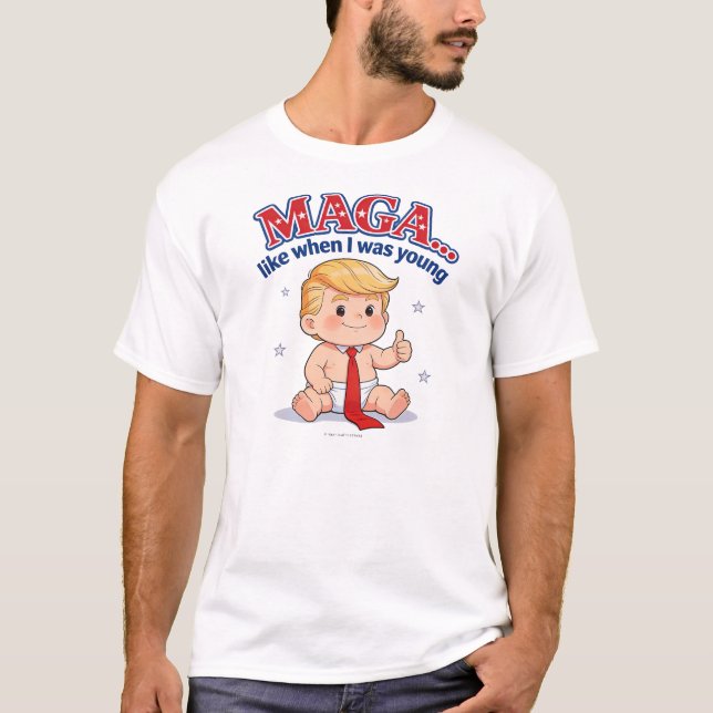 Camiseta MAGA … como quando eu era jovem -  (Frente)